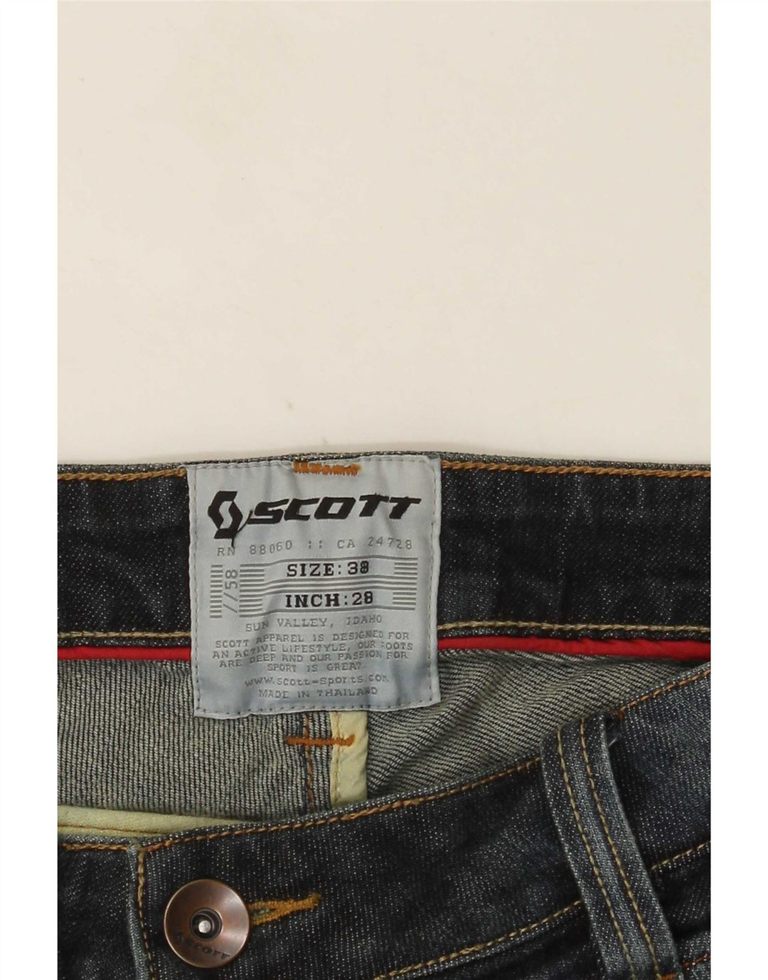 Scott Womens Straight Jeans W28 L33 Navy Blue