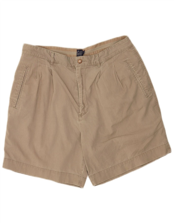 Gap Mens Pegged Chino Shorts W34 Large Beige Cotton