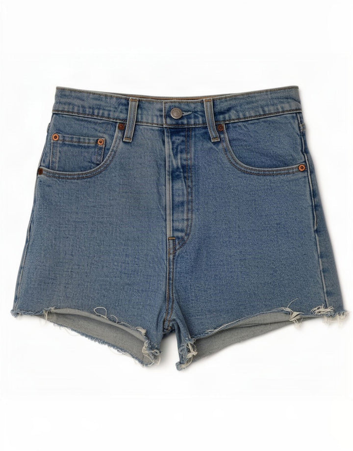Levi's Womens Ribcage Denim Shorts Medium W28 Blue Cotton