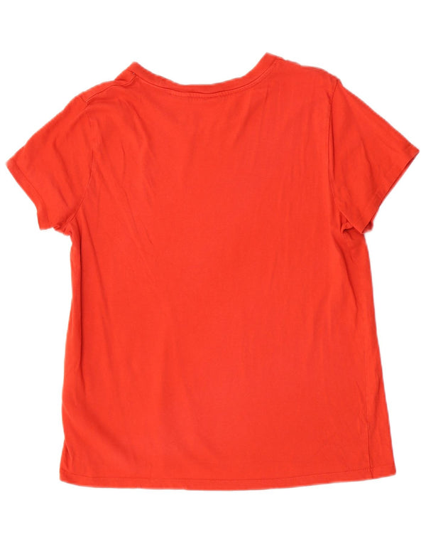Levi's Womens T-Shirt Top UK 12 Medium Red Cotton