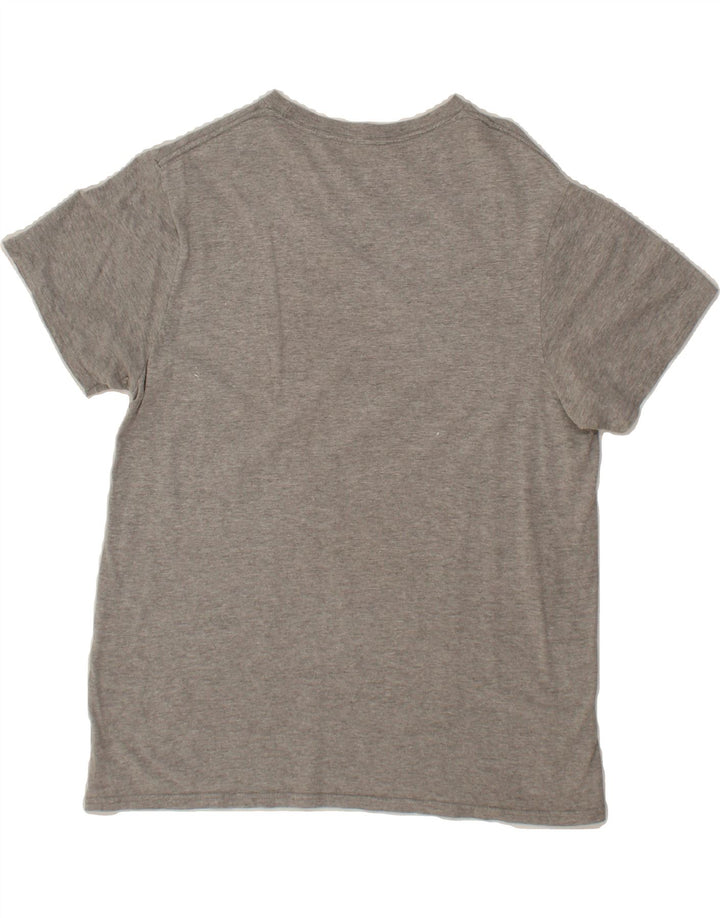 LEVI'S Womens Graphic T-Shirt Top UK 14 Medium Grey Cotton Vintage Levi's and Second-Hand Levi's from Messina Hembry 