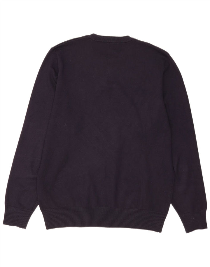 Rifle Mens Crew Neck Jumper Sweater 2XL Navy Blue Viscose