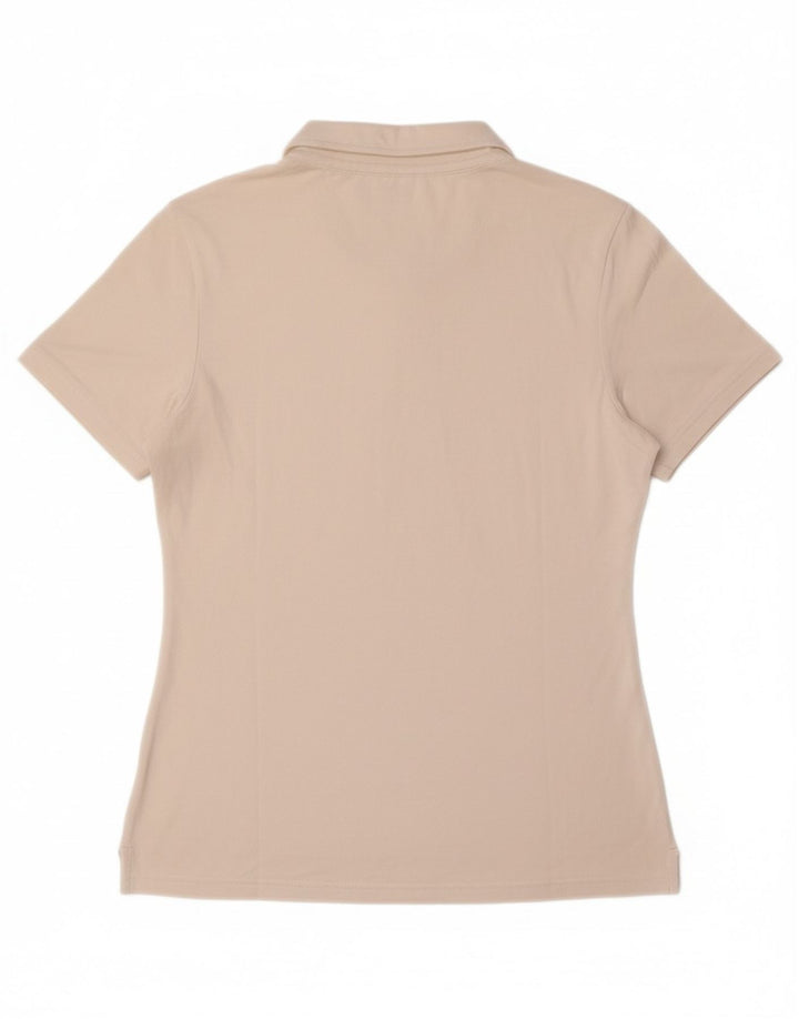 FILA Womens Polo Shirt UK 14 Large White Cotton