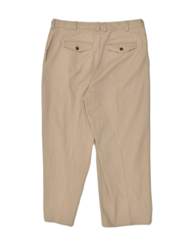 L.L.BEAN Mens Pegged Casual Trousers W38 L26 Beige Cotton | Vintage L.L.Bean | Thrift | Second-Hand L.L.Bean | Used Clothing | Messina Hembry 