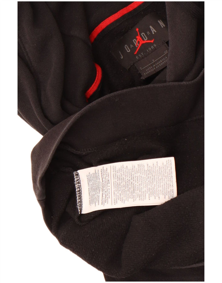 Nike Mens Graphic Hoodie Jumper Small Black Cotton