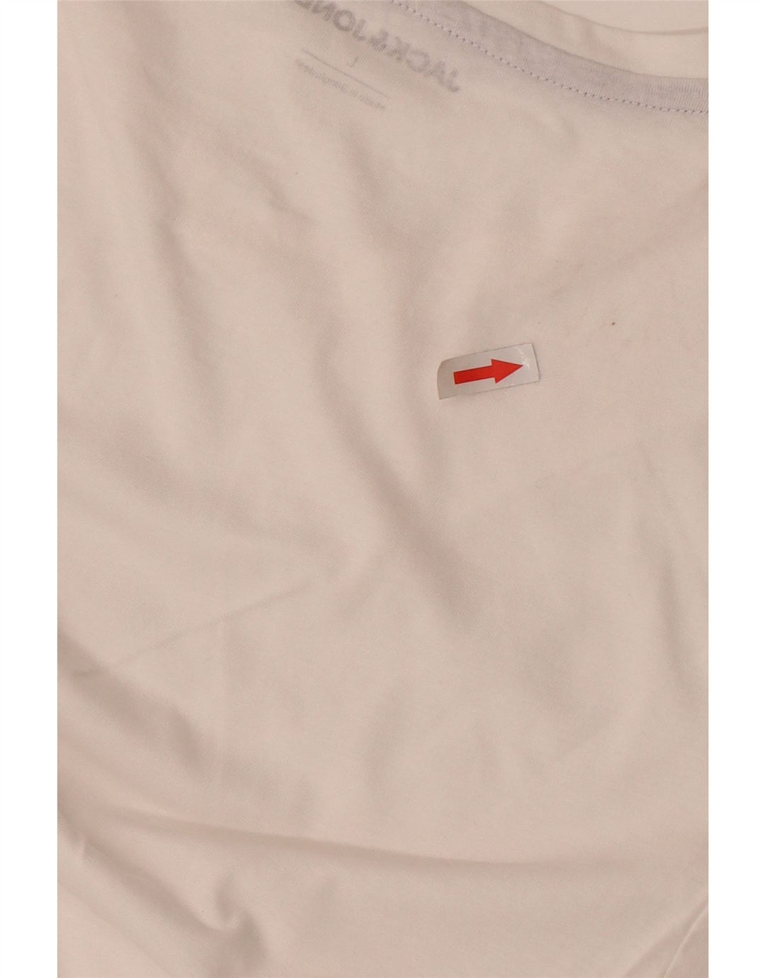 Jack & Jones Mens T-Shirt Top Large White Cotton