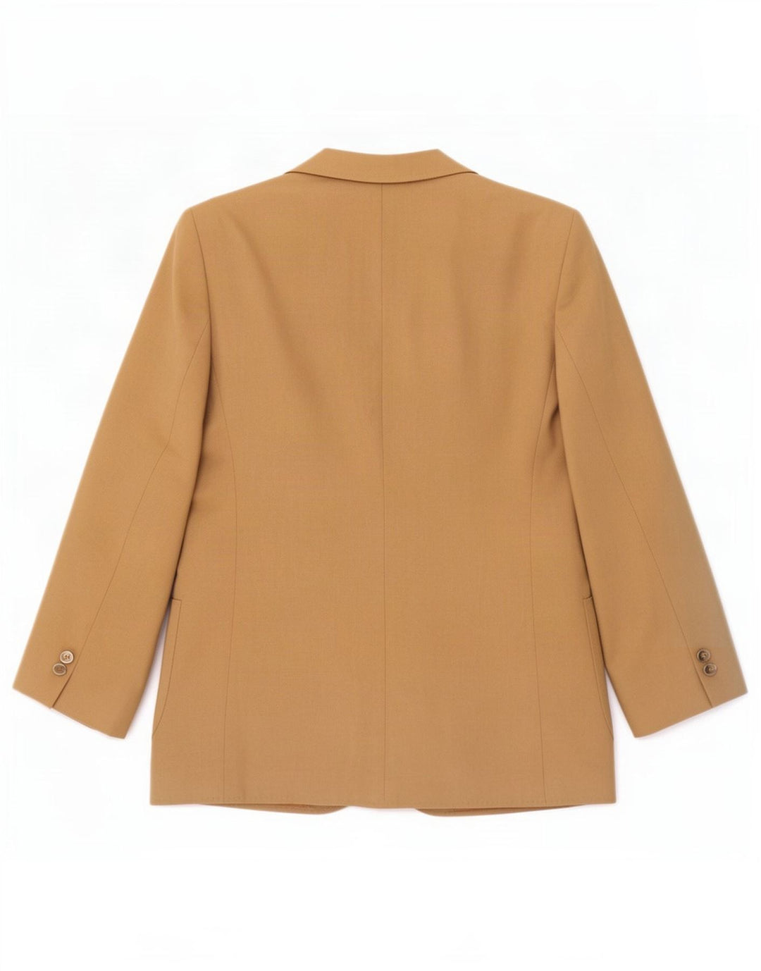 DAKS Womens 2 Button Blazer Jacket UK 12 Medium Brown Wool