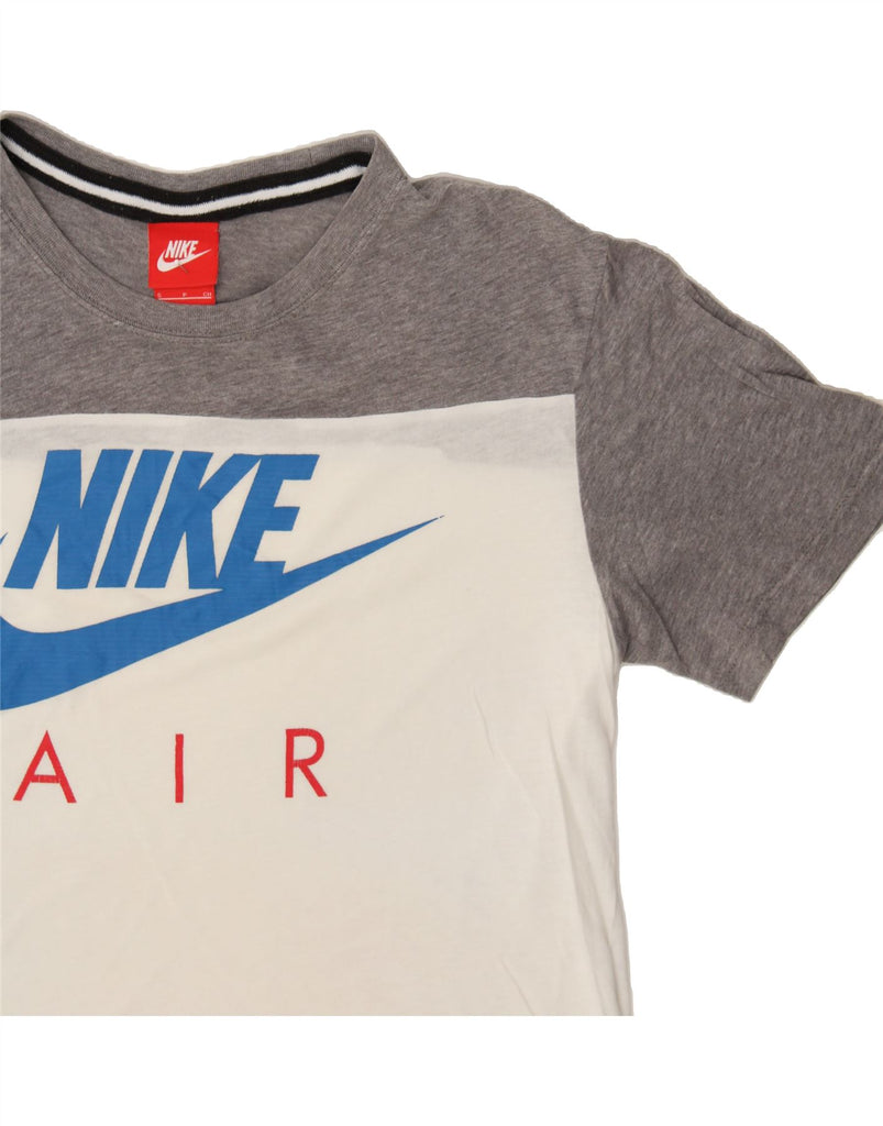 NIKE Mens Graphic T-Shirt Top Small Grey Colourblock Cotton Vintage Nike and Second-Hand Nike from Messina Hembry 