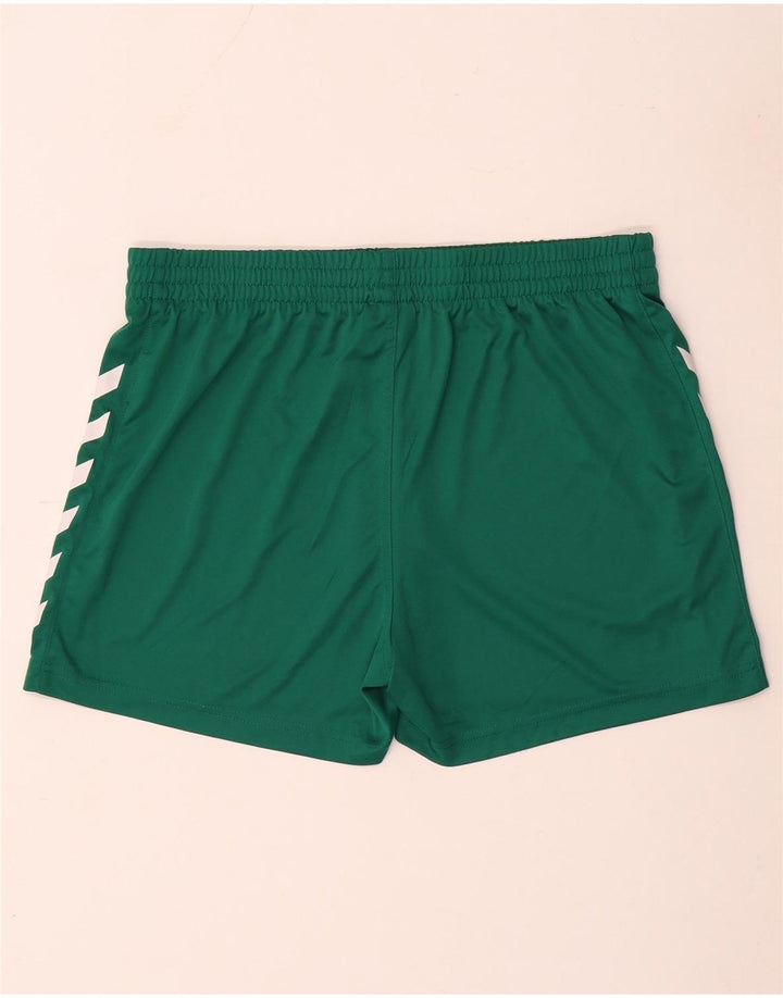 Hummel Mens Graphic Sport Shorts Large  Green