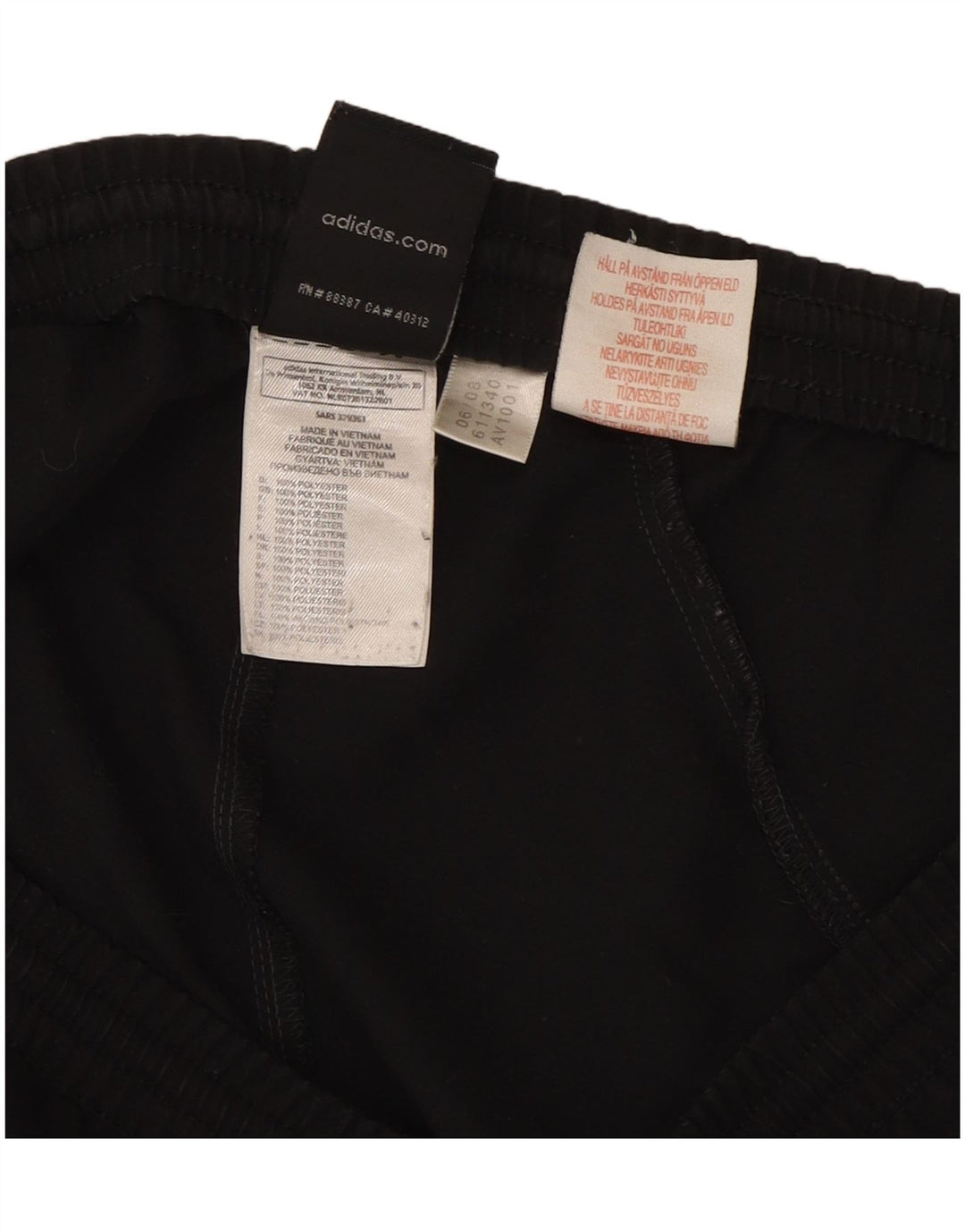Adidas Boys Sport Shorts 13-14 Years Black Polyester