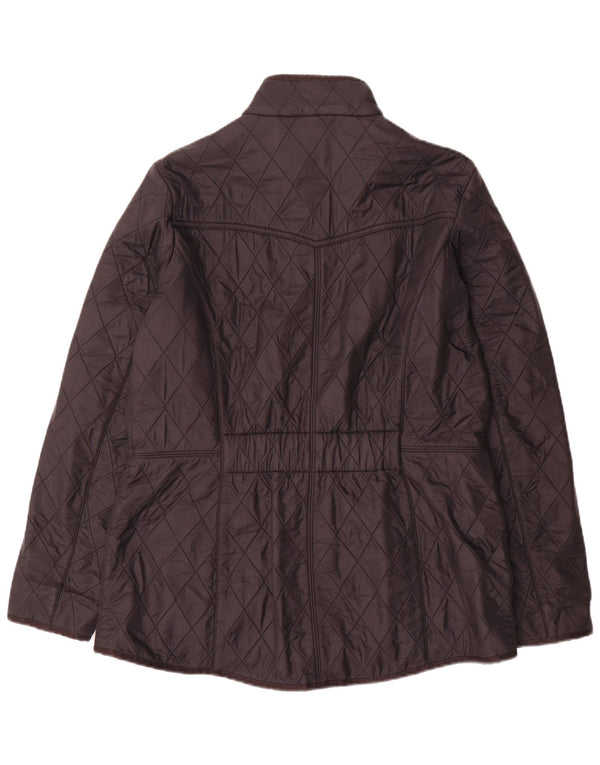 Barbour Womens Quilted Jacket UK 16 Large Black Polyamide