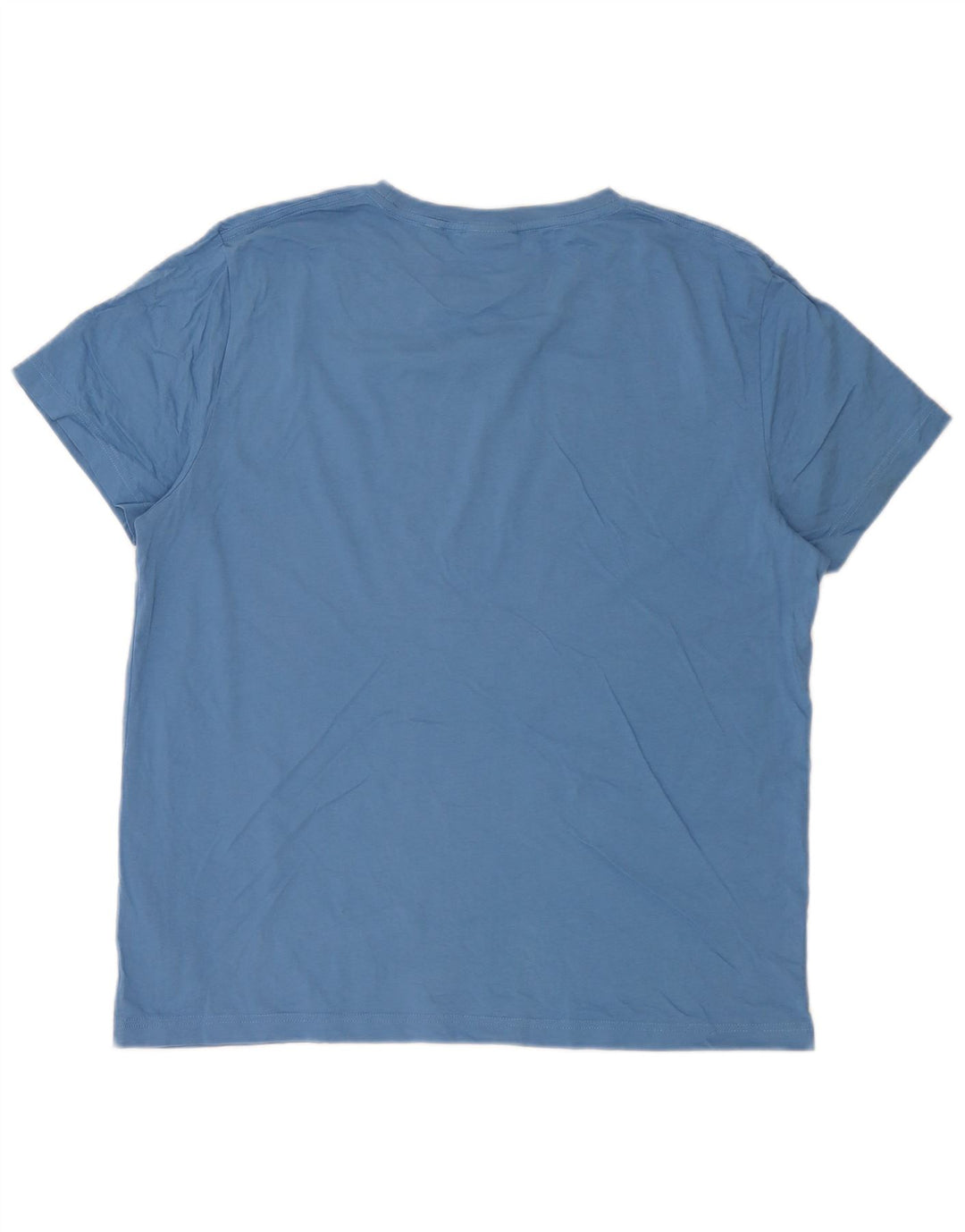 Gant Mens T-Shirt Top XL Blue Cotton