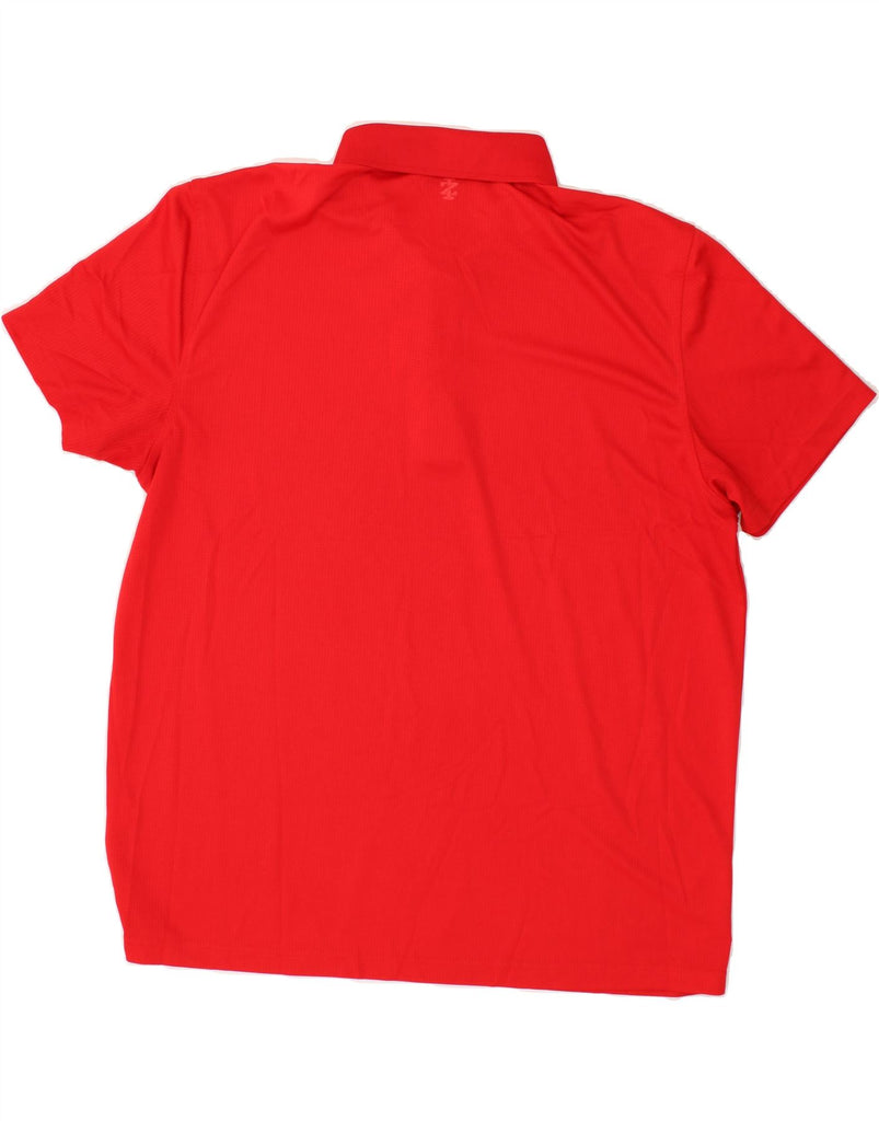IZOD Mens Polo Shirt XL Red Polyester Vintage Izod and Second-Hand Izod from Messina Hembry 