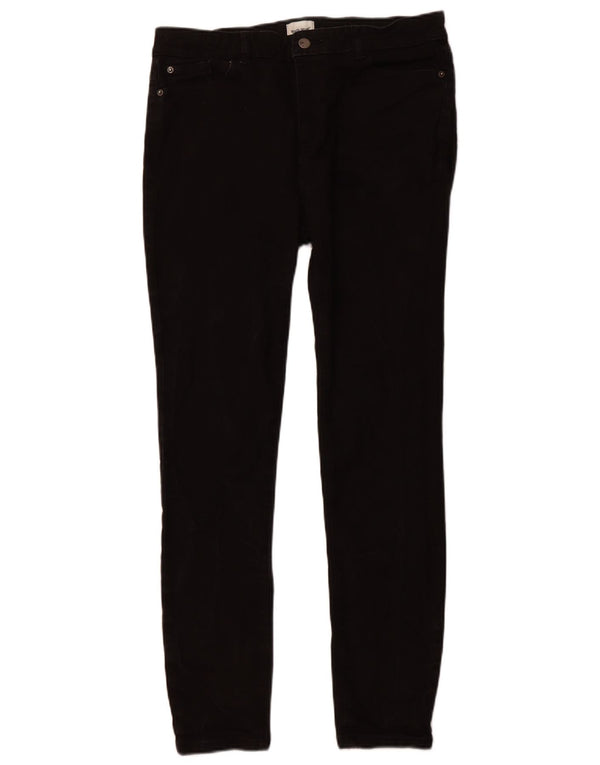 WHITE STUFF Womens High Waist Skinny Jeans UK 14 Large W32 L29 Black