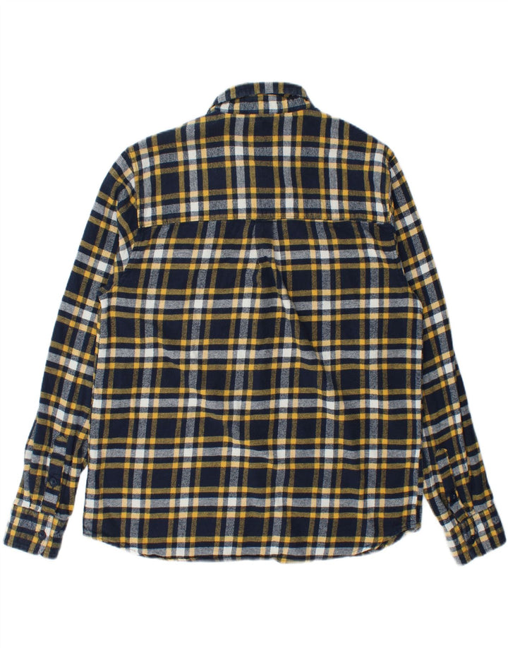 Mountain Warehouse Mens Flannel Shirt Medium Navy Blue Check Cotton