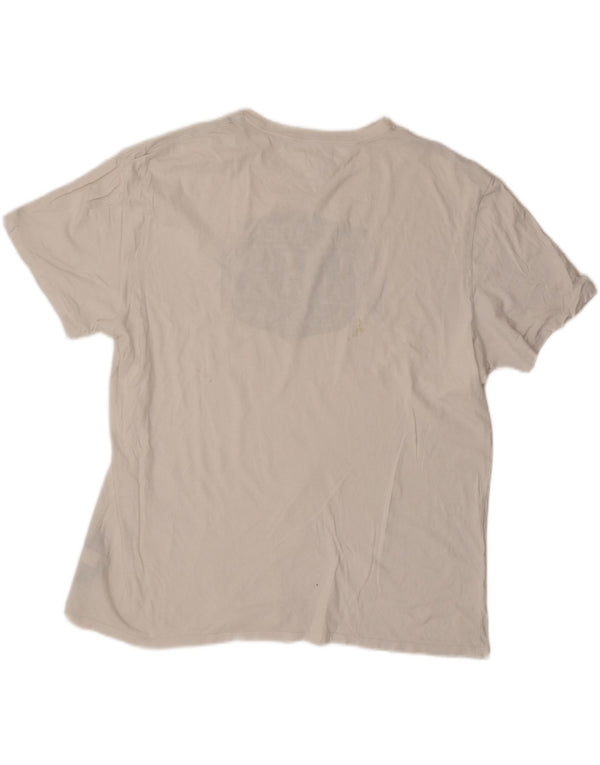 Tommy Hilfiger Mens Graphic T-Shirt Top 2XL White Cotton