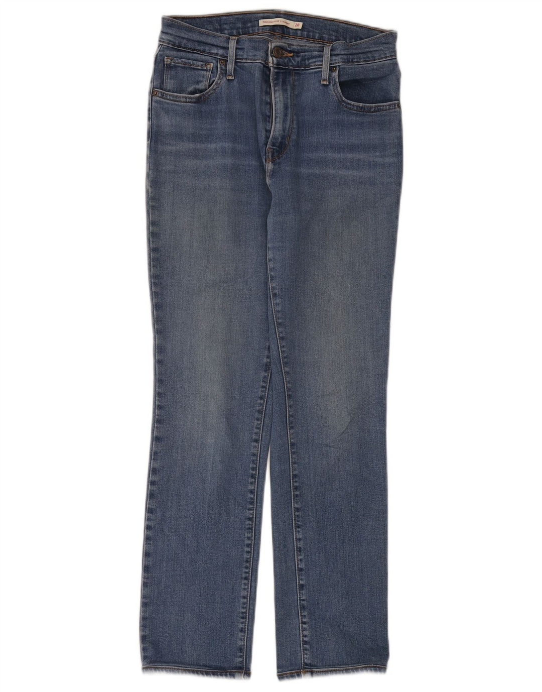 Levi's Womens 724 High Rise Straight Jeans W28 L28 Blue