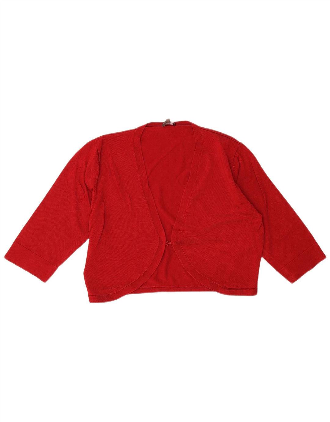 Phase Eight Womens 3/4 Sleeve Crop Cardigan Sweater UK 14 Medium Red