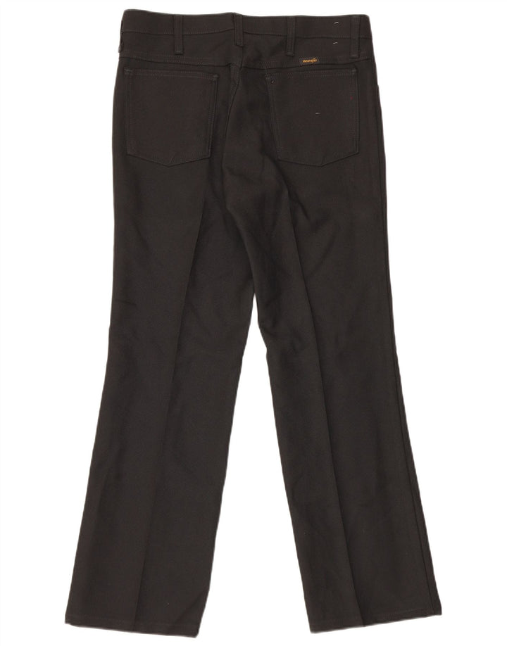 Wrangler Mens Straight Casual Trousers W33 L29 Black Polyester