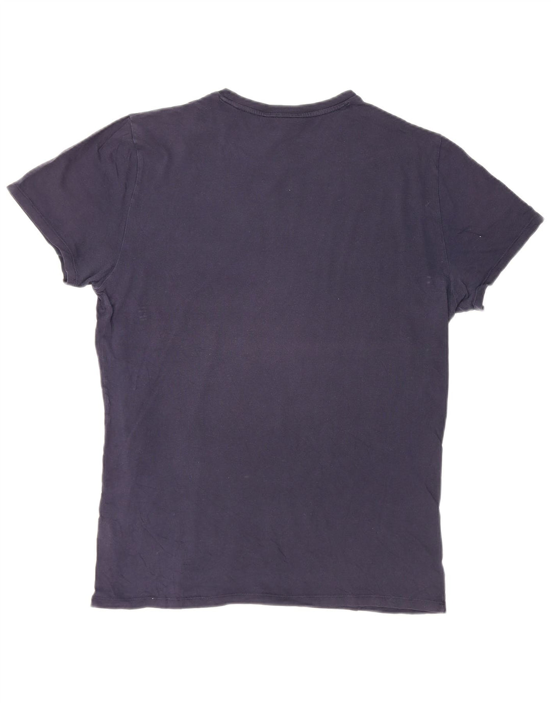 Lacoste Mens T-Shirt Top Medium Navy Blue Cotton