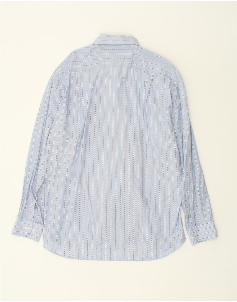 ROCCOBAROCCO Mens Shirt Size 17 1/2 44 XL Blue Striped Cotton | Vintage Roccobarocco | Thrift | Second-Hand Roccobarocco | Used Clothing | Messina Hembry 