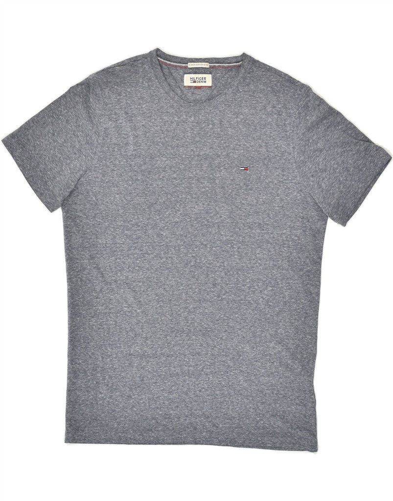 TOMMY HILFIGER Mens T-Shirt Top Small Grey Flecked Cotton | Vintage Tommy Hilfiger | Thrift | Second-Hand Tommy Hilfiger | Used Clothing | Messina Hembry 