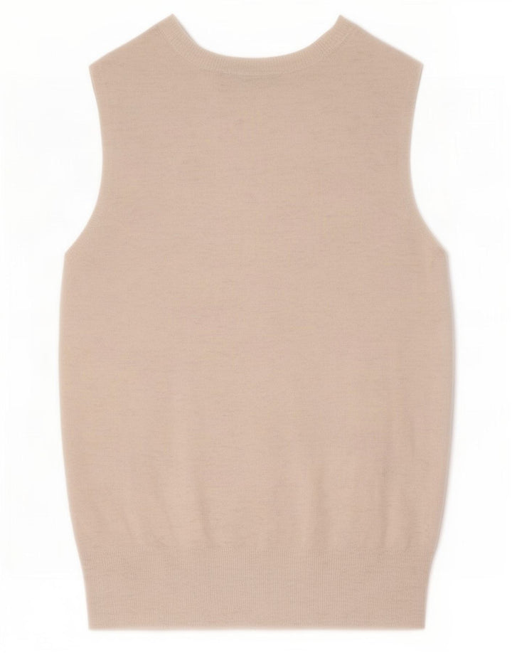 Zara Womens Vest Tank Top UK 12 Medium White Flecked
