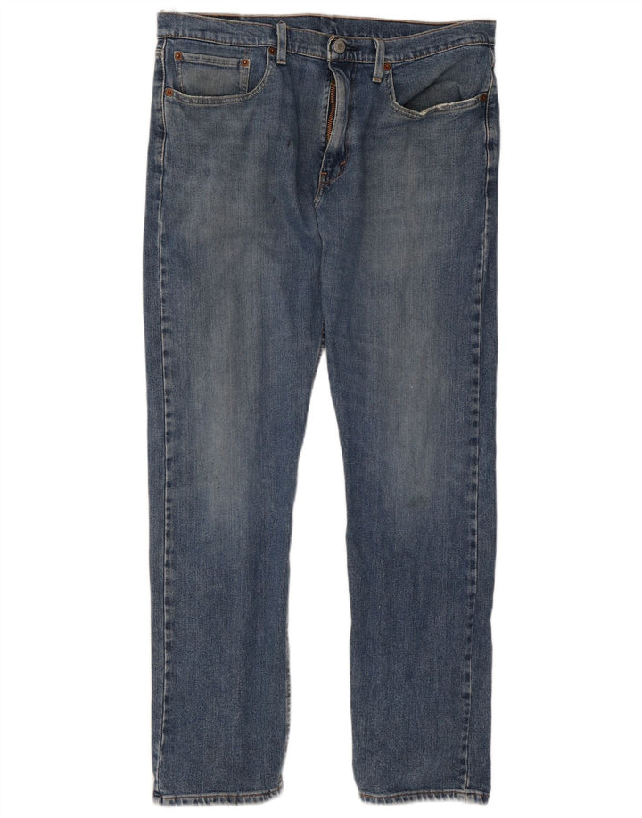 Levi's Mens 502 Tapered Jeans W34 L32 Blue Cotton