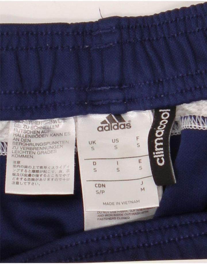 Adidas Mens Tracksuit Trousers Small Navy Blue Polyester