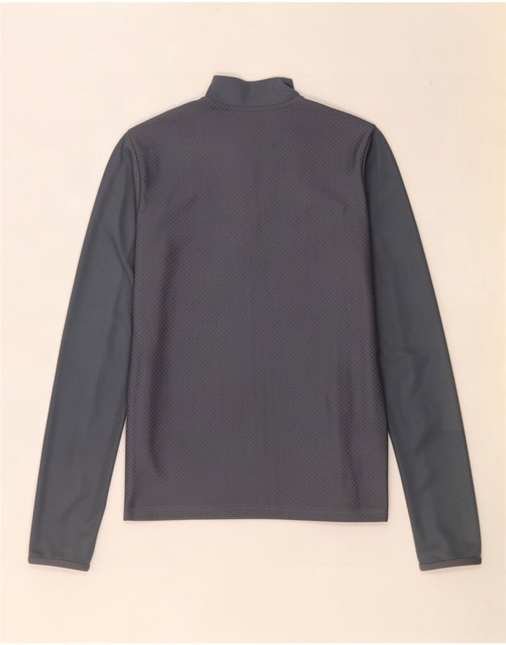 Adidas Boys Aeroready Zip Neck Pullover Tracksuit Top 11-12 Years Grey