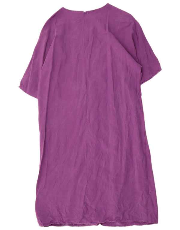 Stefanel Womens Oversized Maxi Dress UK 14 Medium Purple Lyocell