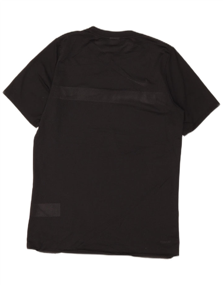 Nike Mens T-Shirt Top Medium Black Colourblock Polyester