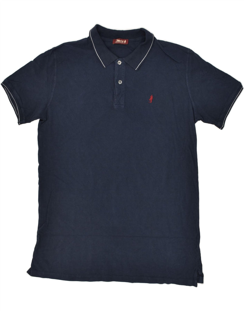 MARLBORO CLASSICS Mens Polo Shirt Large Navy Blue Cotton | Vintage Marlboro Classics | Thrift | Second-Hand Marlboro Classics | Used Clothing | Messina Hembry 