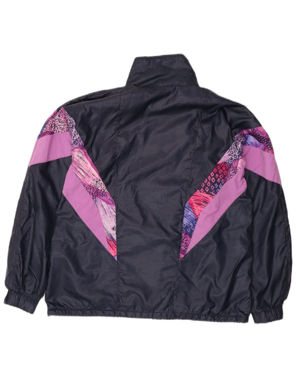 Karhu Womens Reversible Tracksuit Top Jacket UK 18 XL Navy Blue Colourblock