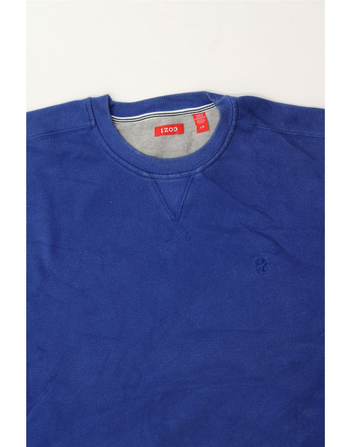 IZOD Mens Sweatshirt Jumper Large Blue Cotton Vintage Izod and Second-Hand Izod from Messina Hembry 