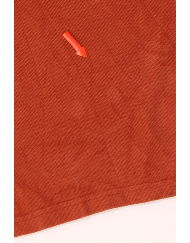 Lyle & Scott Mens Polo Shirt XL Orange Cotton
