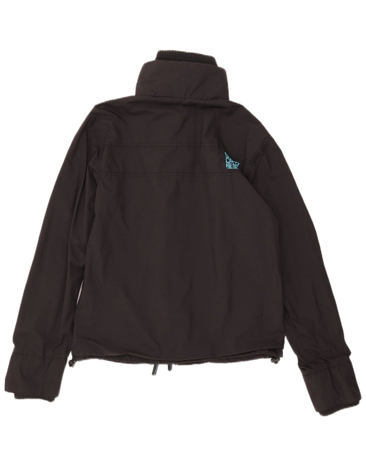 Superdry Mens Rain Jacket UK 40 Large Black Nylon