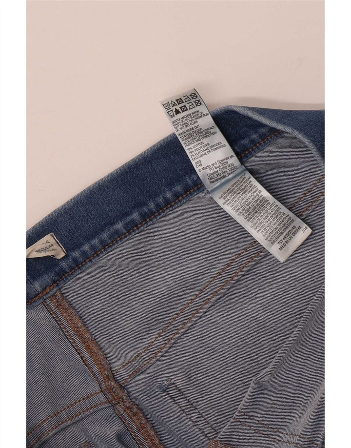 Marks & Spencer Womens Slim Flared Jeans UK 16 Large W34 L30 Blue Cotton