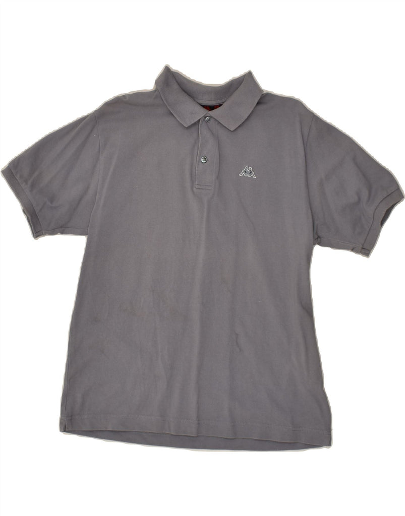 KAPPA Mens Polo Shirt Medium Grey Cotton | Vintage Kappa | Thrift | Second-Hand Kappa | Used Clothing | Messina Hembry 