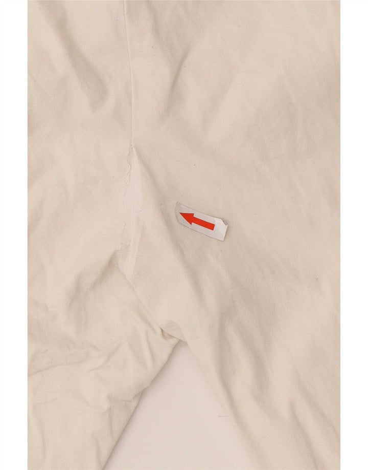Zara Womens Slim Chino Trousers Medium W32 L30 White Cotton