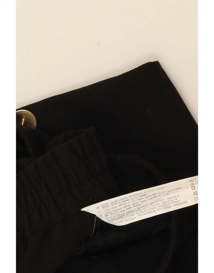 Zara Womens Tapered Chino Trousers Large W33 L27 Black Polyester