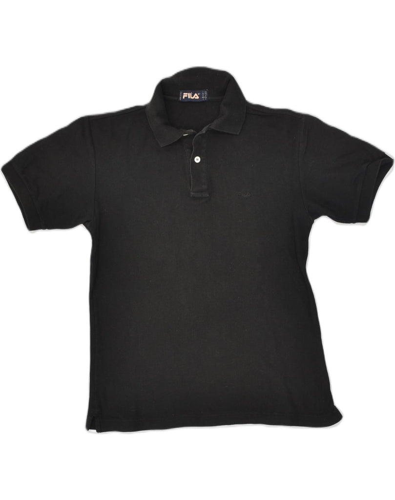 FILA Mens Polo Shirt XS Black Cotton | Vintage Fila | Thrift | Second-Hand Fila | Used Clothing | Messina Hembry 