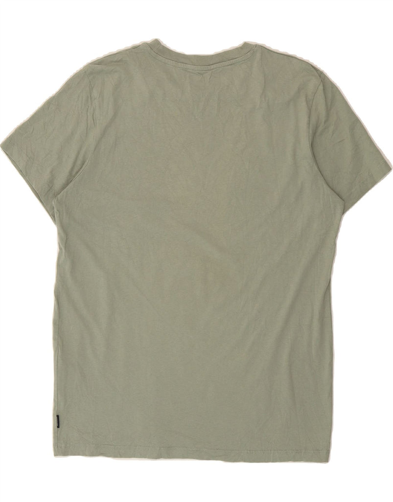 JACK & JONES Mens Graphic T-Shirt Top Large Green Cotton Vintage Jack & Jones and Second-Hand Jack & Jones from Messina Hembry 