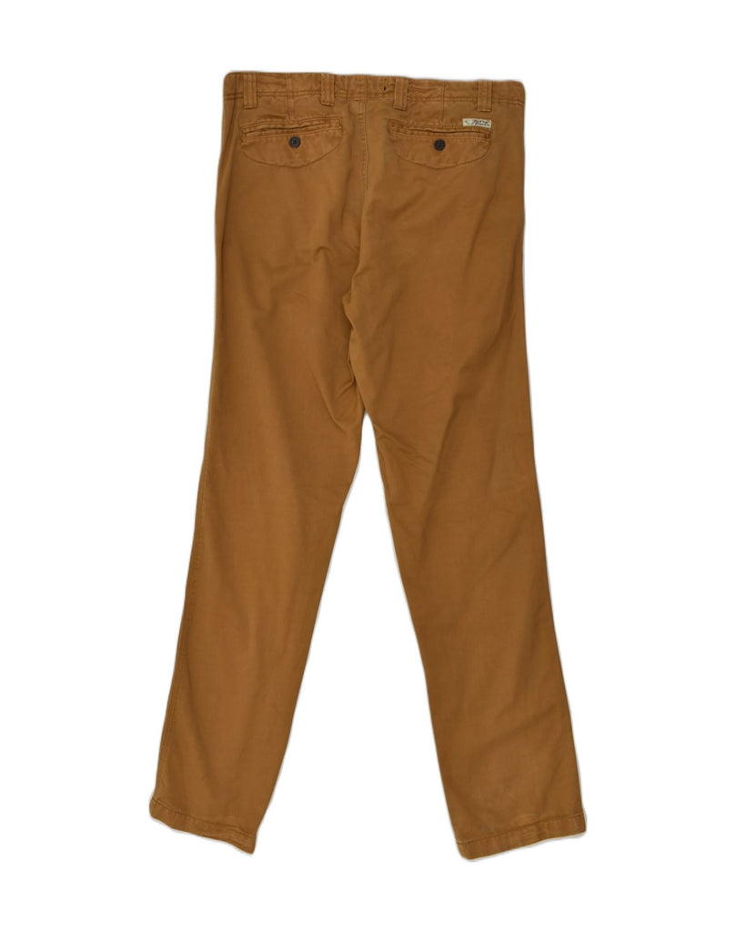 PULL & BEAR Mens Slim Casual Trousers W34 L33 Brown Cotton | Vintage Pull & Bear | Thrift | Second-Hand Pull & Bear | Used Clothing | Messina Hembry 