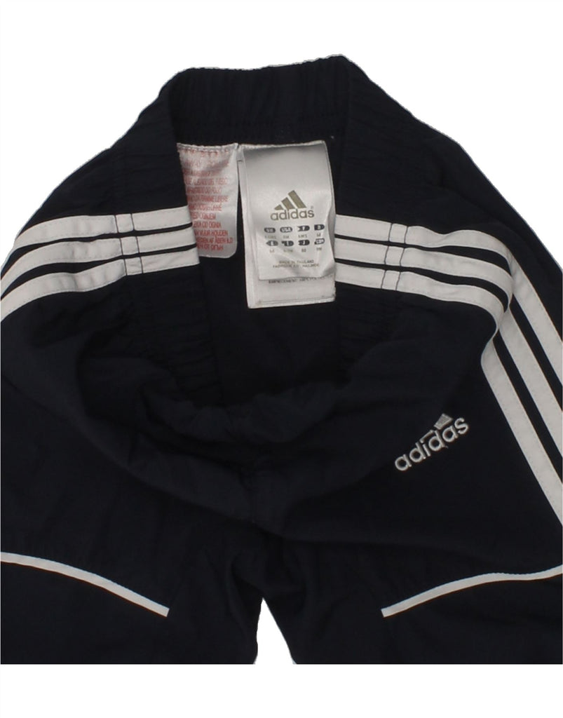 ADIDAS Baby Boys Joggers Tracksuit Trousers 3-6 Months Navy Blue Polyester | Vintage Adidas | Thrift | Second-Hand Adidas | Used Clothing | Messina Hembry 