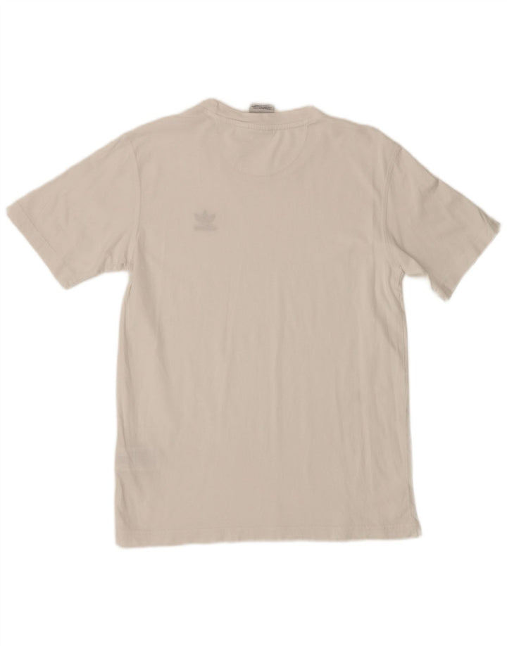 Adidas Mens T-Shirt Top Small White Cotton