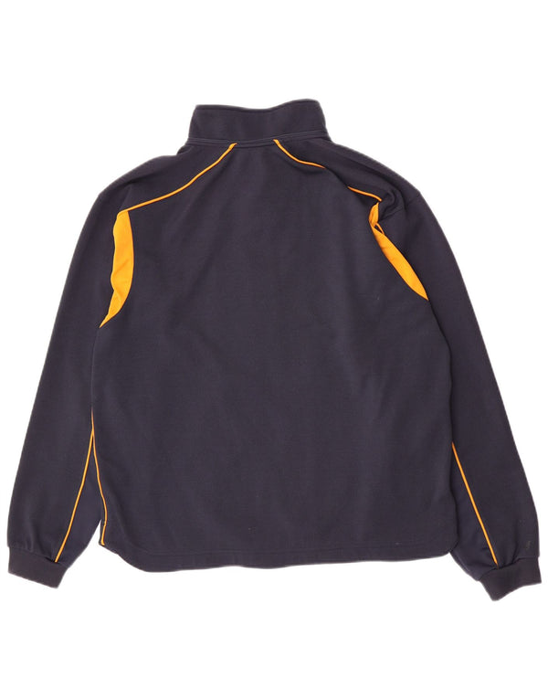 Nike Boys Tracksuit Top Jacket 13-14 Years XL Navy Blue Colourblock
