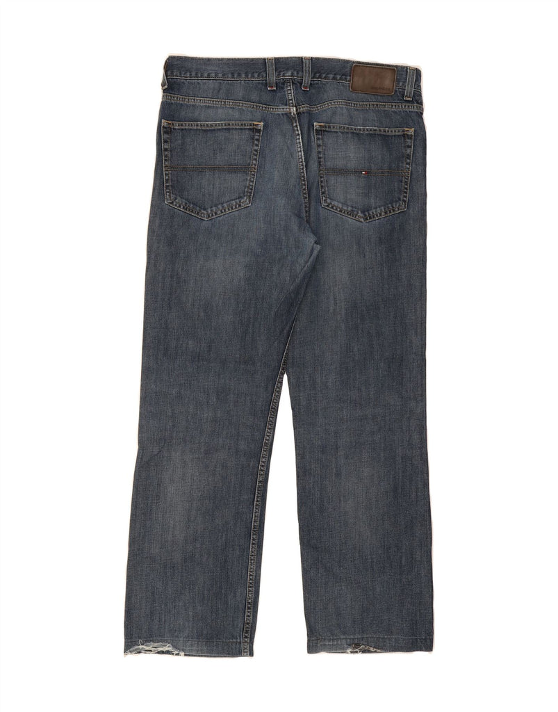 TOMMY HILFIGER Mens Straight Jeans W38 L34 Navy Blue Cotton Vintage Tommy Hilfiger and Second-Hand Tommy Hilfiger from Messina Hembry 