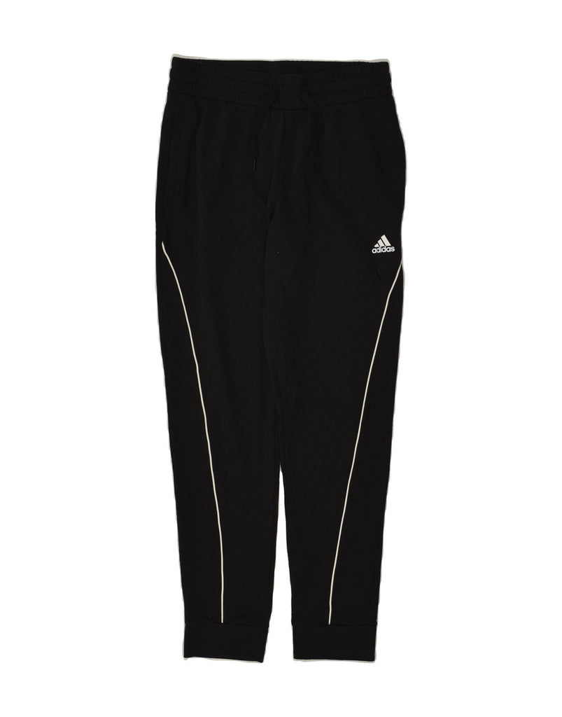 ADIDAS Mens Tracksuit Trousers Joggers Medium Black Cotton | Vintage Adidas | Thrift | Second-Hand Adidas | Used Clothing | Messina Hembry 