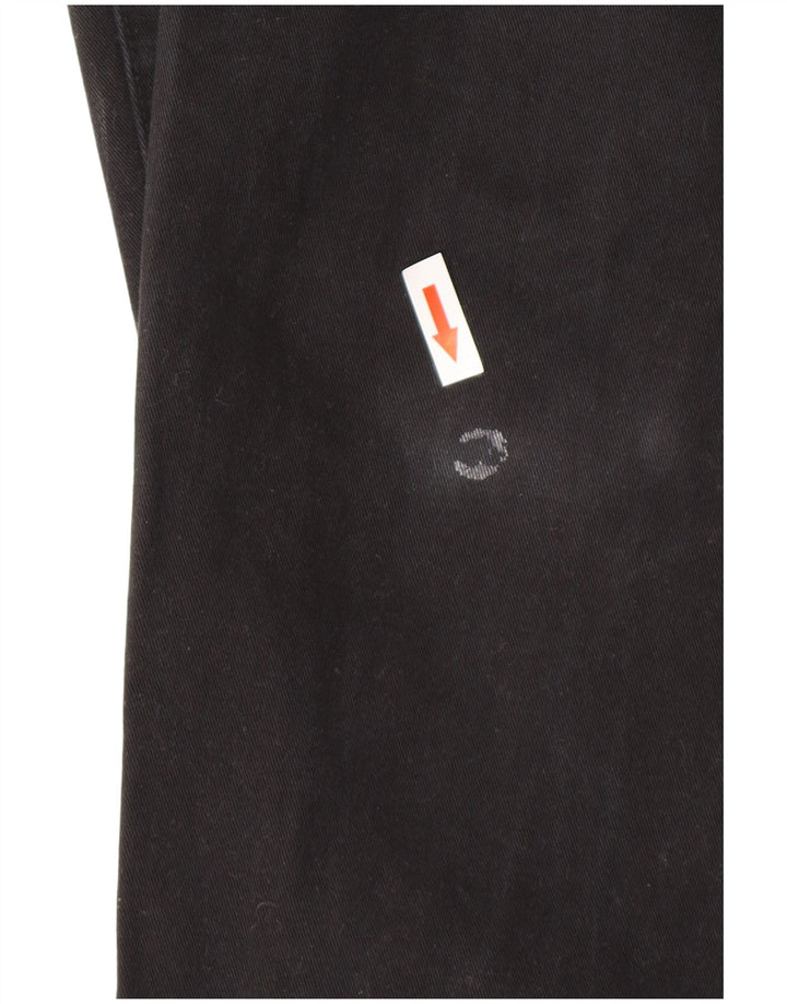 MARKS & SPENCER Mens Blue Harbour Tapered Chino Trousers W36 L33 Black